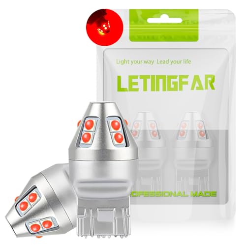 Amazon | t20 led バックランプ 爆光 レッド t20 led ダブル球 7443